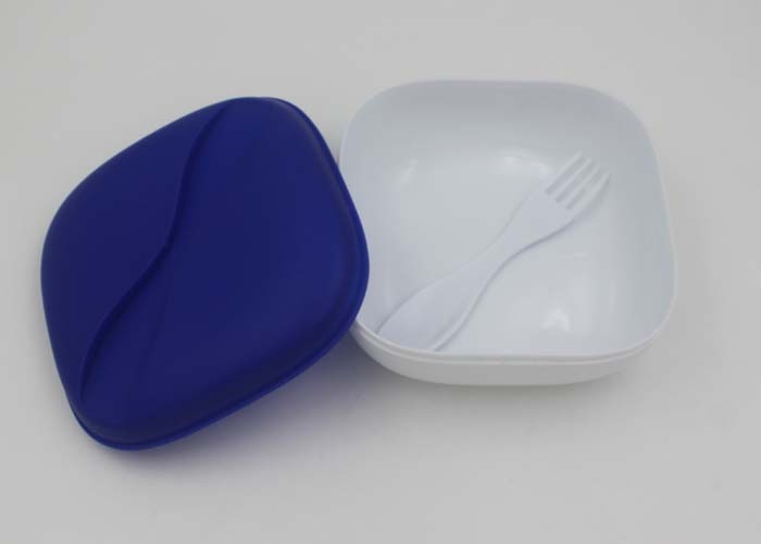 Biodegradable Microwave Plastic picnic Lunch Box Containers With Fork And Spoon