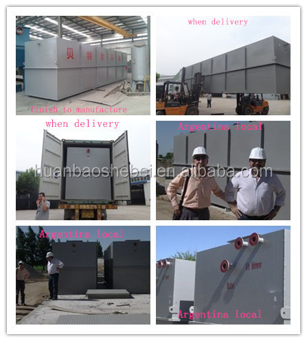 2000L/Hour MBR Integrated Sewage Treatment Equipment with Customized Color Technology