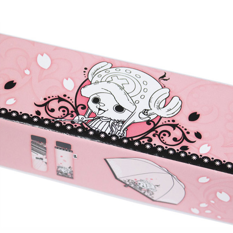 OEM ODM Umbrella Packing Box , 4C CMYK Pink Paper Display Box