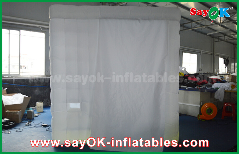 Inflatable Photo Studio White Arc - Shaped Portable Inflatable Photo Booth Shell 4 X 2.4 X 2.4m ROHS