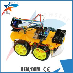 4WD DIY Bluetooth Multi Function Smart Intelligent Robot Tracking Obstacle