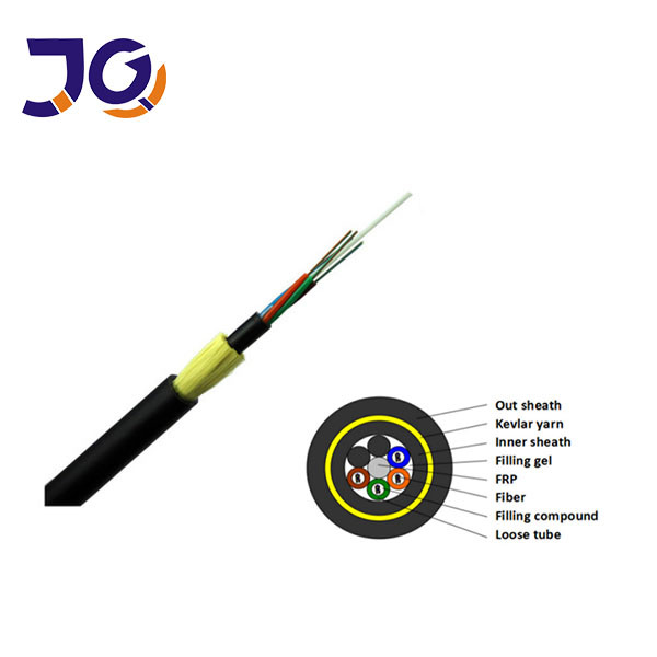 12 96 Core 80m 100m Span G652D ADSS Fiber Optic Cable Non Metallic