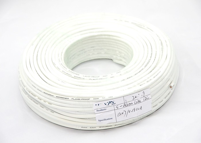 Multicore Copper Flexible Fire Alarm Cable , Smoke Alarm Cable 6C UTP 0.22mm²
