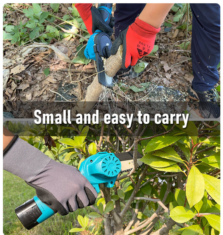 Professional Handheld 3inch Electric Chainsaw Cordless Brushless Lithium Battery