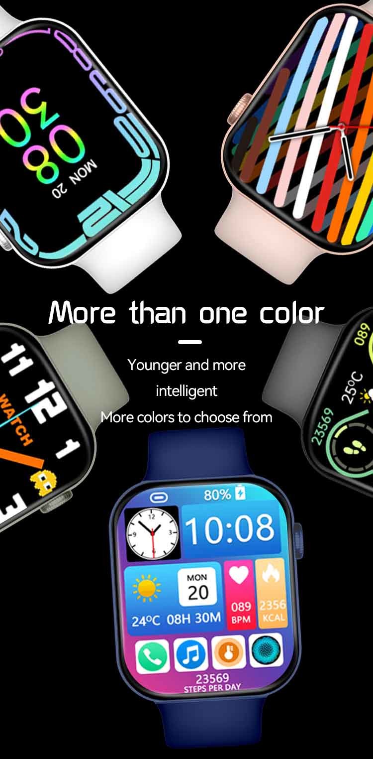ODM 44mm Waterproof Android Compatible Smartwatch Large Screen Heart Rate Bracelet