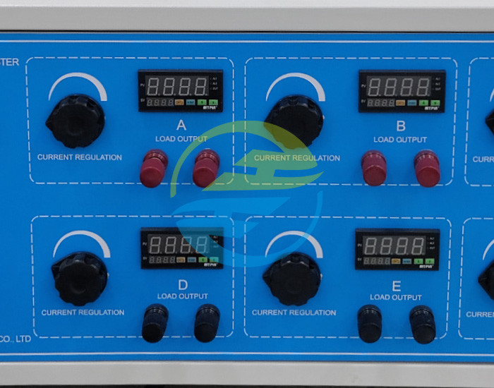 Power Cord Bending Machine Load System 6-Station Cable Testing Equipment 0-40A Adjustable Current Ammeter Accuracy ±1%