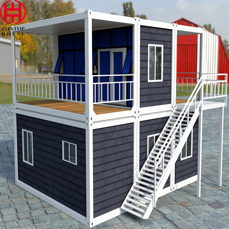 Zontop China Factory Standard Security Luxury 20 Ft 40ft Prefabricated Modular Container House Portable Home