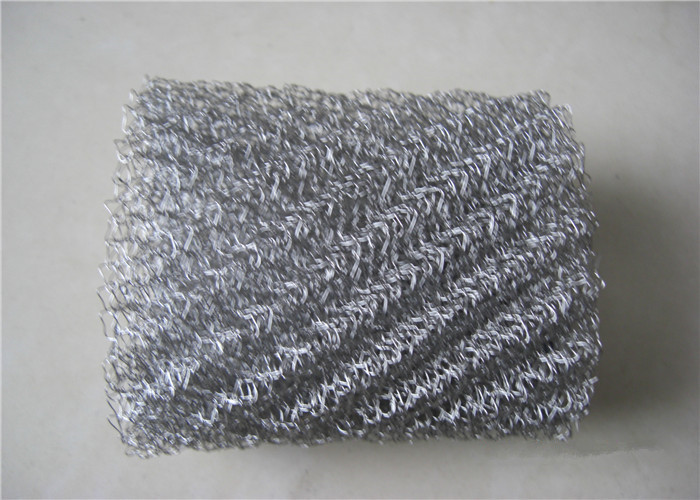 SS Knitted Mesh Fabric 4*5mm Mesh Hole Gas Liquid AISI 301 For Demister