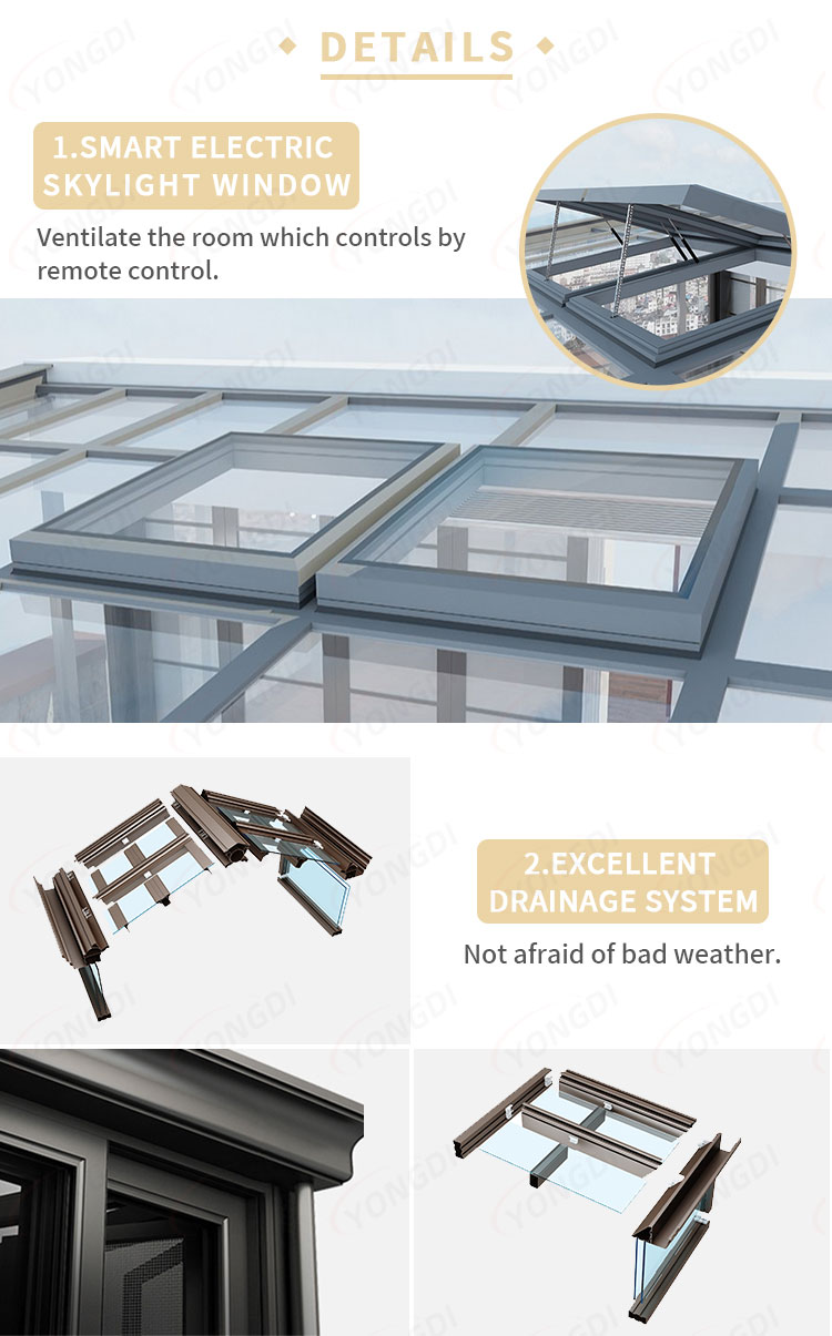 Sliding Double Door and Polygon Roof Molding The Perfect Addition to Your Glass House