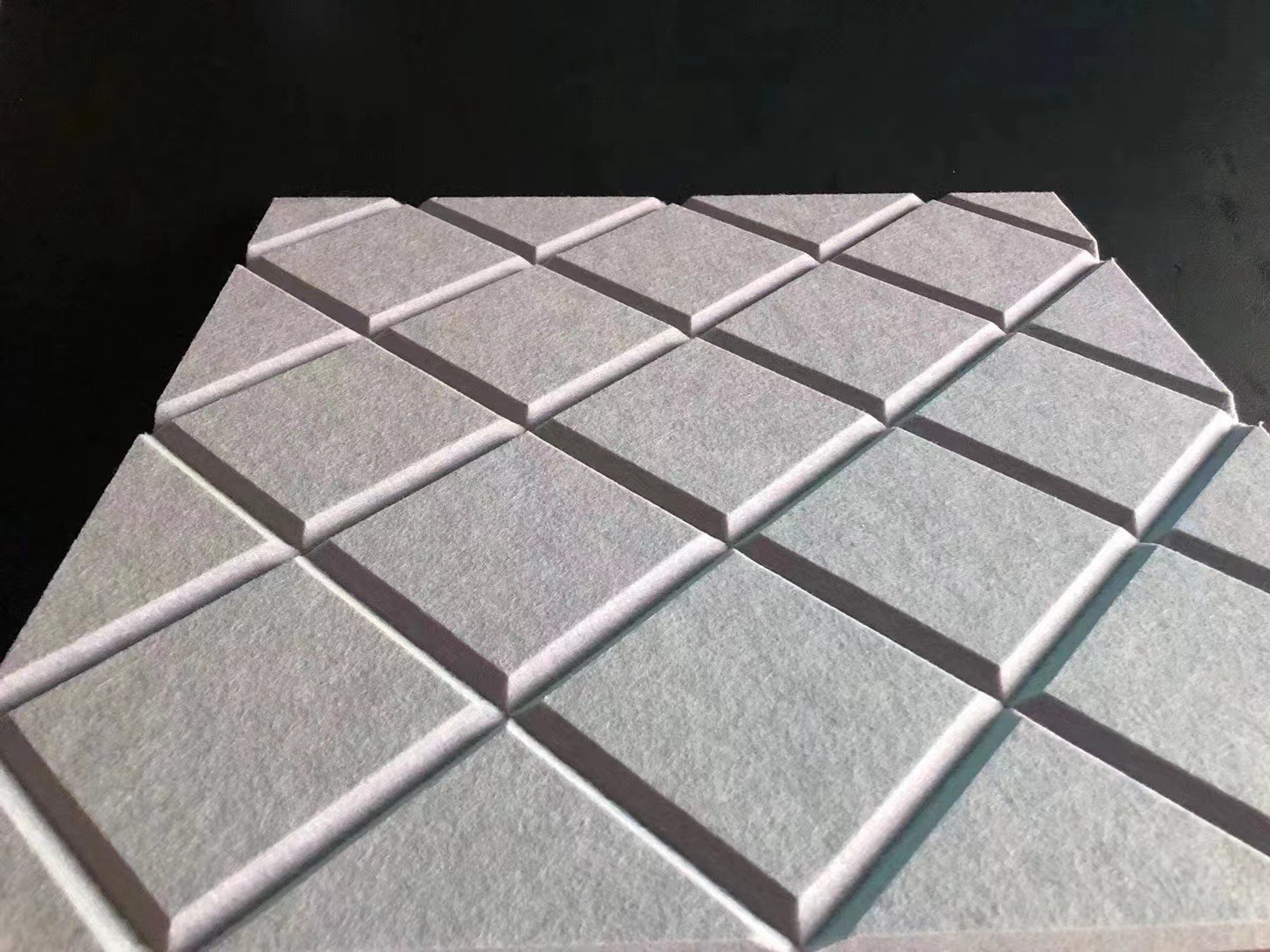 Contemporary Hotel Square Acoustic Panels Polyester Fiber Sound Absorbing Board