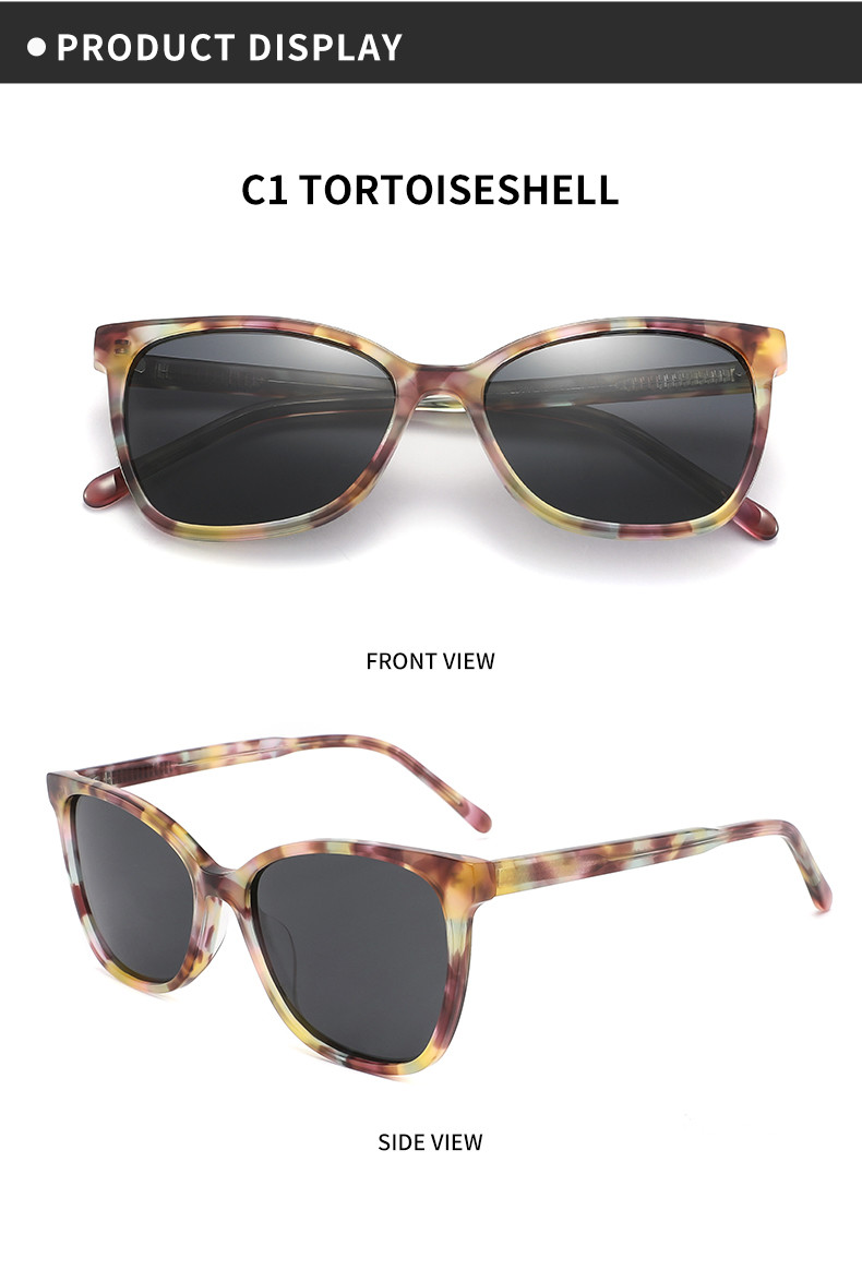 Hypoallergenic Acetate Round Sunglasses Colorful For Driving Women'S