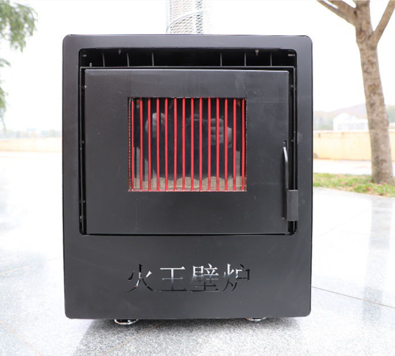 Indoor Real Fire Fireplace Burning Firewood And Coal Air Conditioning Heating Furnace Smokeless Fire