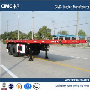 China 2 axles 30ft flatbed trailer for sale on sale