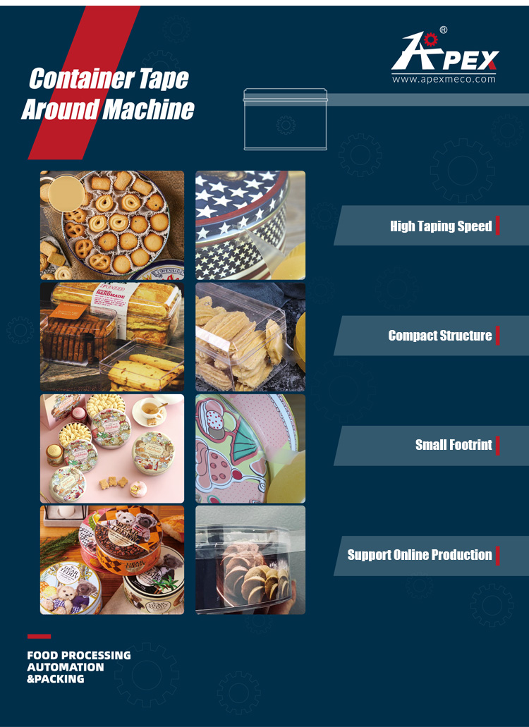 High Quality Cookie Packing Line Electric Tin Seal Machine Biscuit Food Automatic Sealing Machines