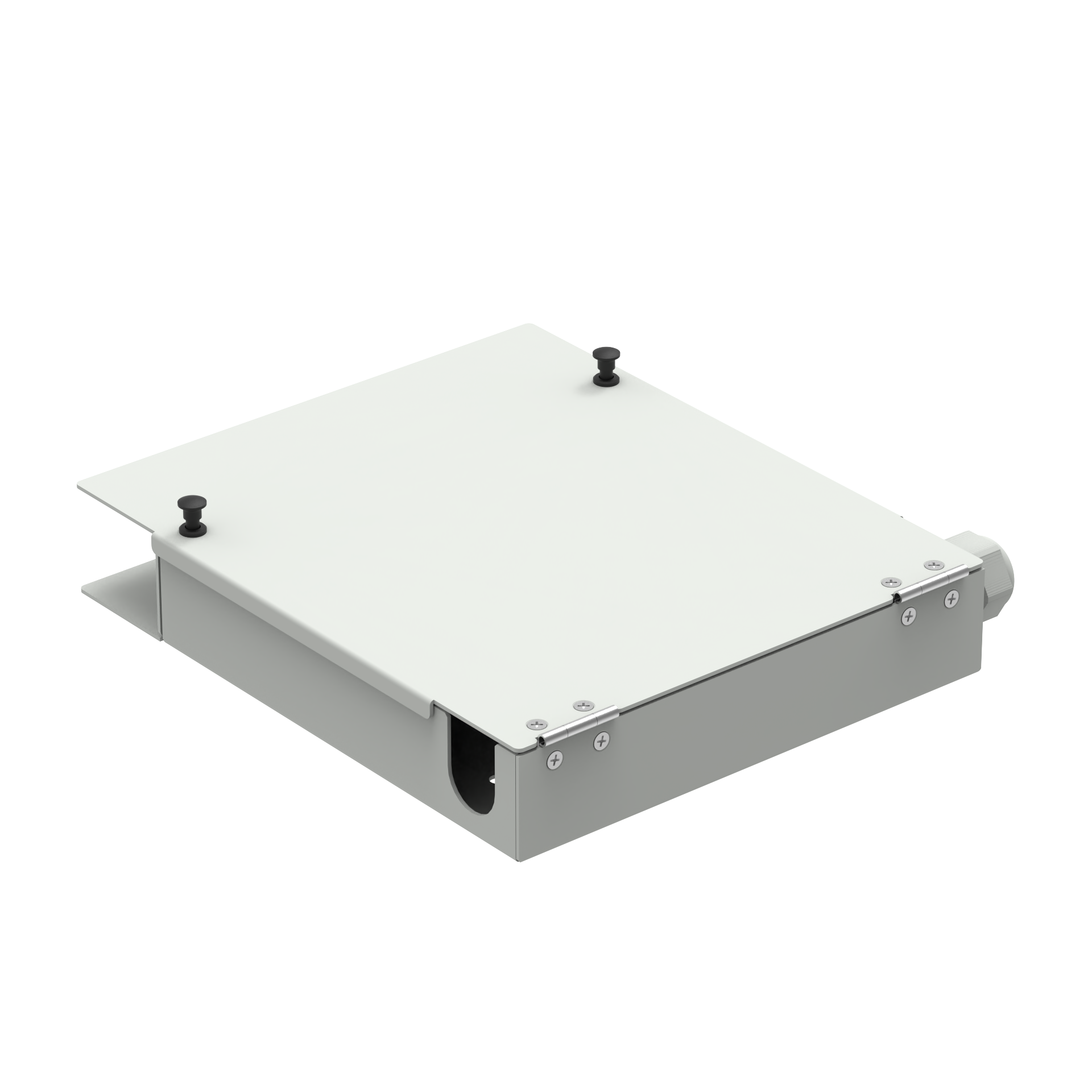 Cold Rolled Steel 12 Cores FC APC Type Fiber Optic FTTH Terminal Box for Network ODN