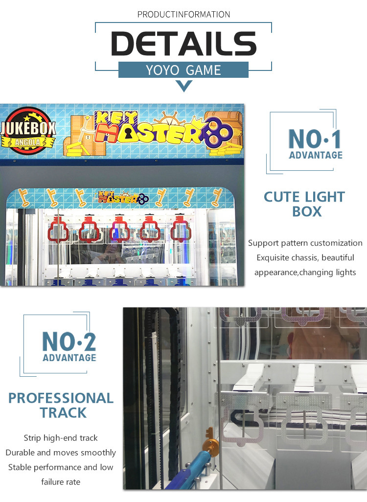 Mini Key Master Prize Vending Machine Newest Design Push Win Gift Game Machine 9 Hole