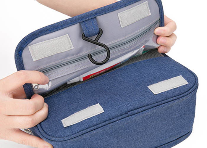 Foldable OEM Personal Organizer Toiletry Bag , Hanging Travel Accessory Bag