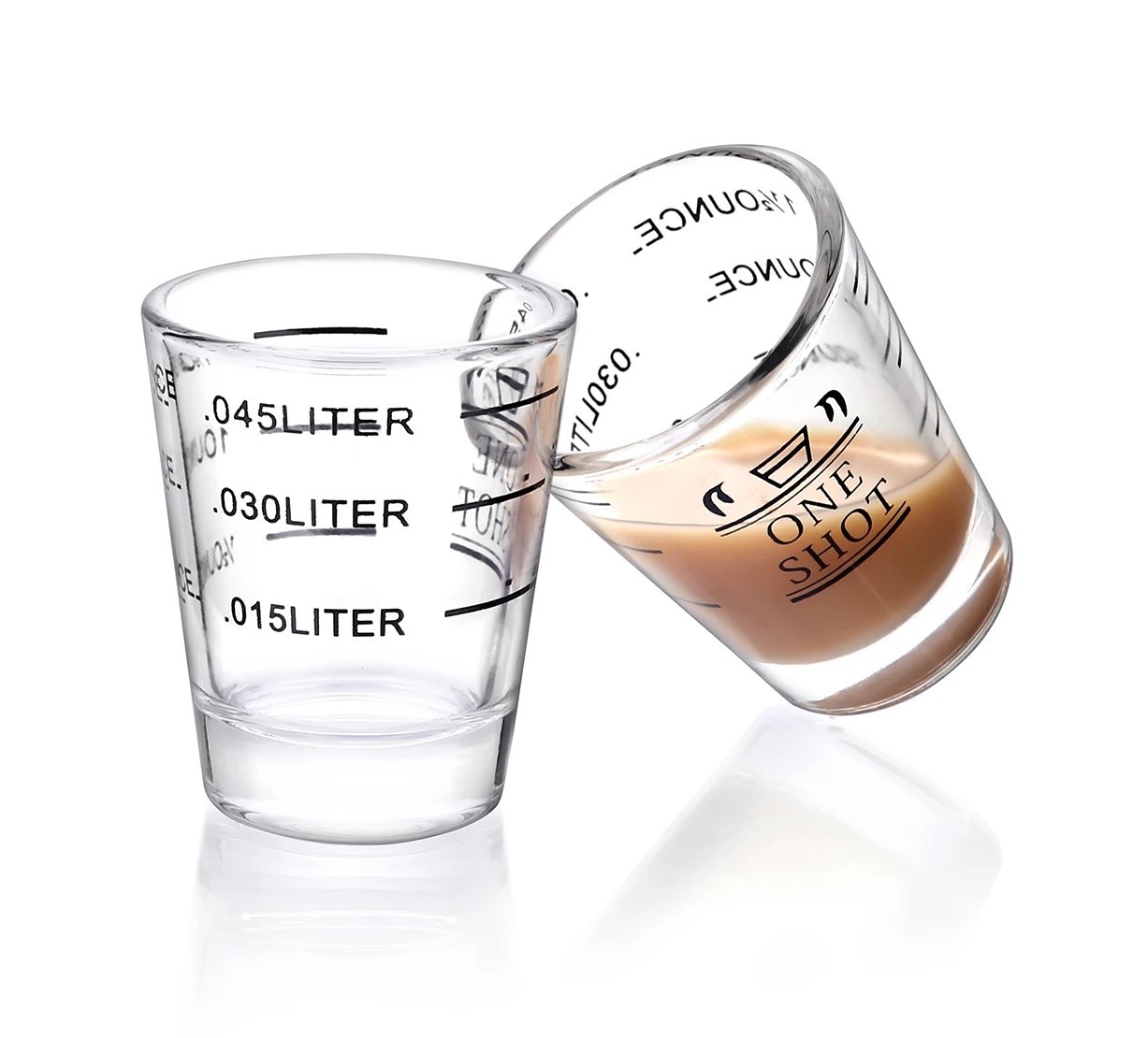 Round Shot Glasses Measuring Cup Liquid Heavy Glasses Wine Glass