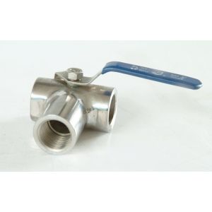 China Compact Floating Ball Valve With PTFE Seat And Thread NPT BSP End on sale
