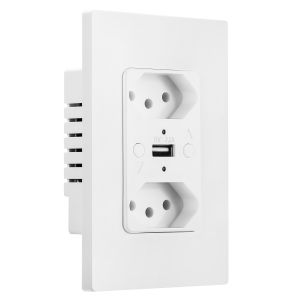 Multi Functional Brazilian Smart WiFi Plug 10A With USB Charging
