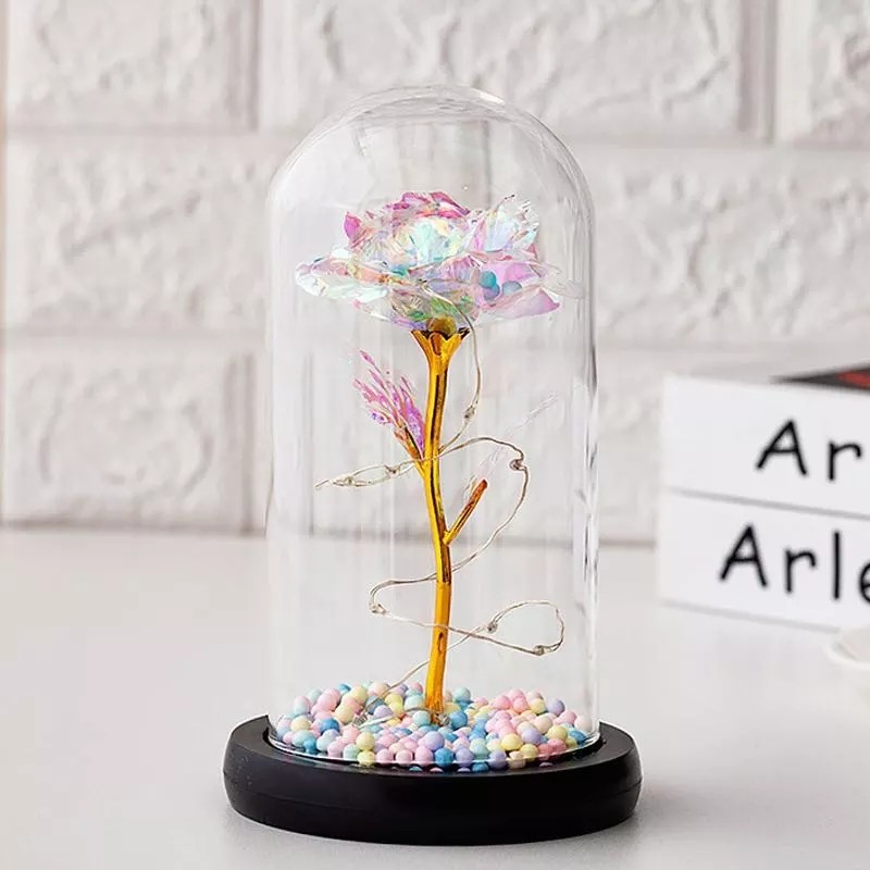 24k gold rose galaxy rose in forbidden glass 24k reg rose 24k rainbow rose