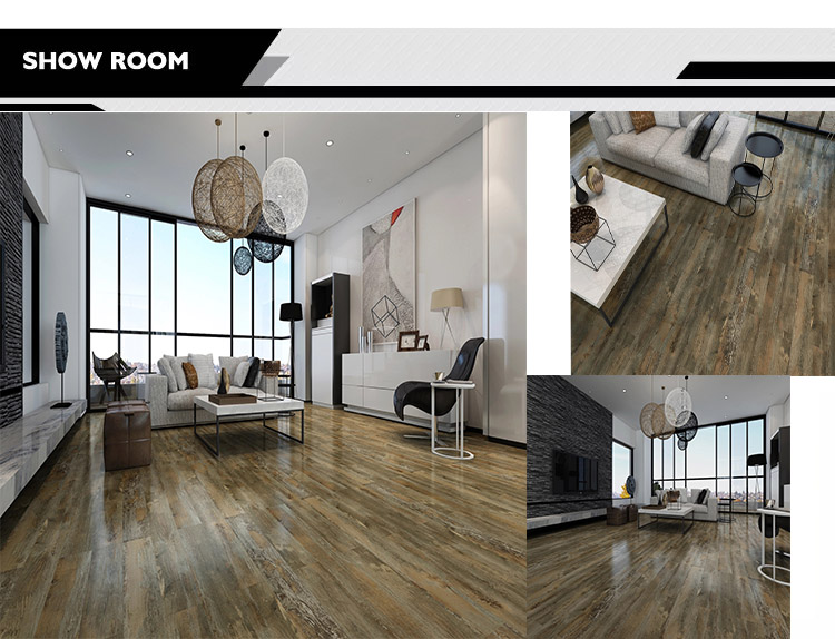 Easy to Maintain 7mm 8mm 12mm Luxury Vinyl Tile for Modern Indoor in European Style