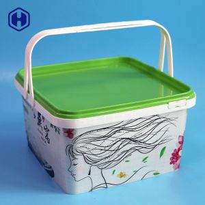  Mood Cake 93OZ IML Plastic Containes With Handle Manufactures