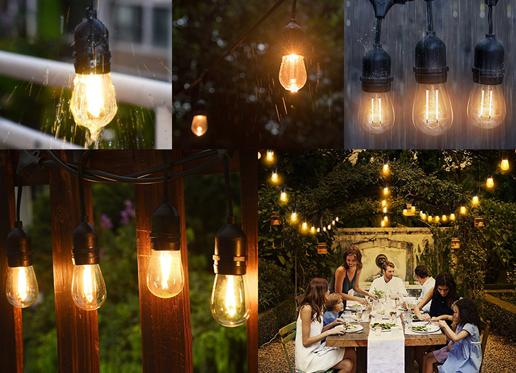 Solar Rope Lights Outdoor LED Belt String B22 E27 With IP65 Customized Size