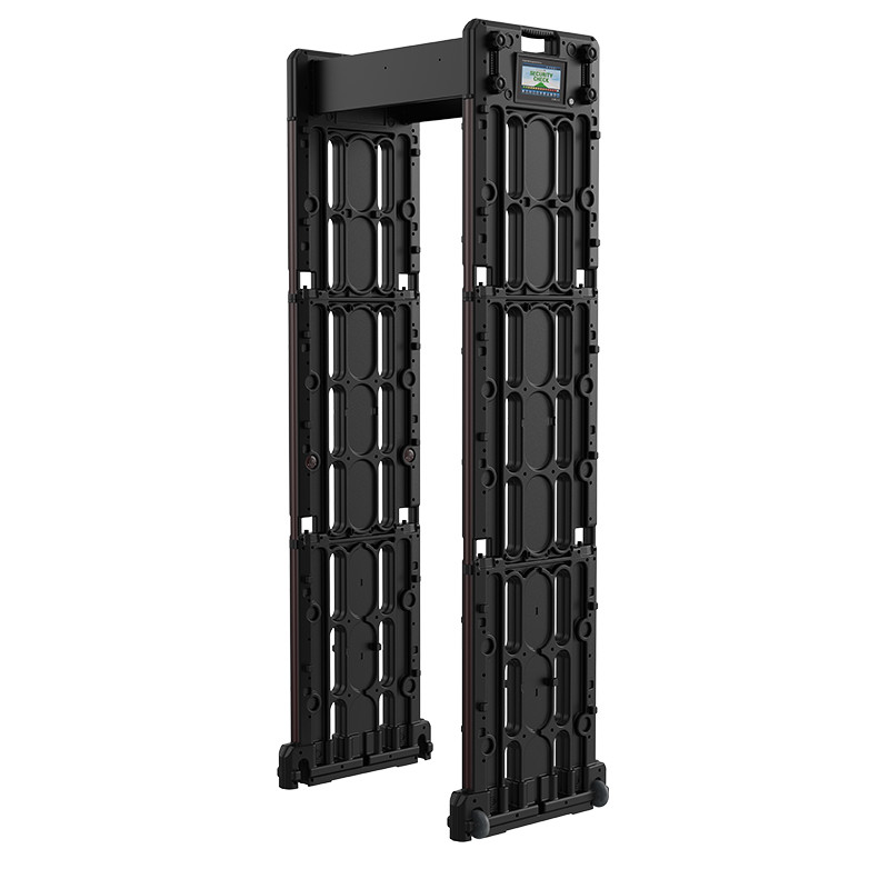 Multi Zones Body Search Walk Through Magnetometer LED Display Portable Fold Door