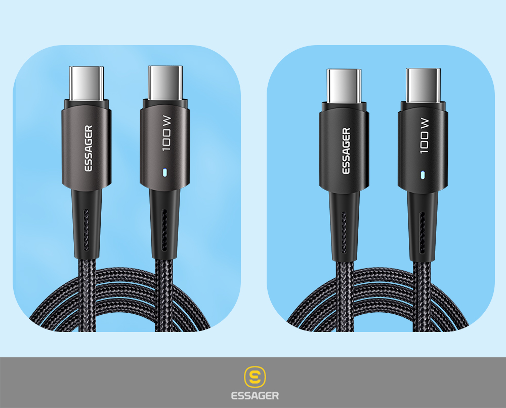 Sunset USB Charging Data Cable 100W 60W Type C To Type C Cable For Mbk Huawei