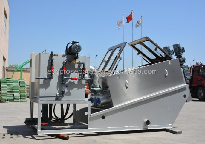 Dried Sludge Screw Press 24kg/H-40kg/H Dewatering Screw Press Machine