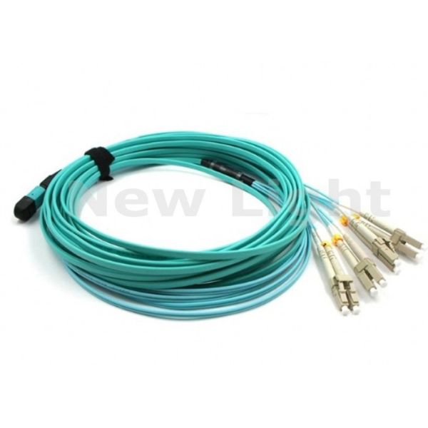 3 Meter 8 Strand Multimode MPO MTP Cable with MPO-LC Connector for QSFP/SR