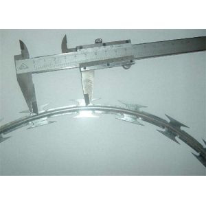  Galvanized Security Barbed Wire With Blades Stainless Steel Razor Type ,razor wire fence/ razor wire mesh Manufactures