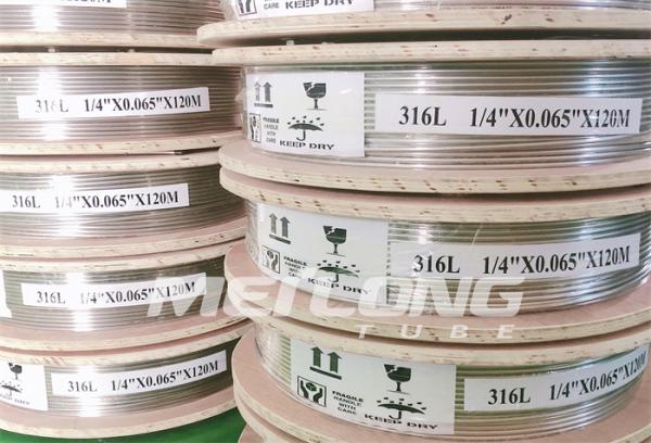 Seamless Redrawn Capillary Stainless Steel Tubing Coil 3 4 Chemical Injection