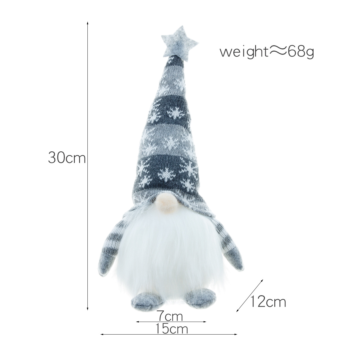 Kids Room Christmas Tree LED Night Light Plush Cuddly Santa Claus Style