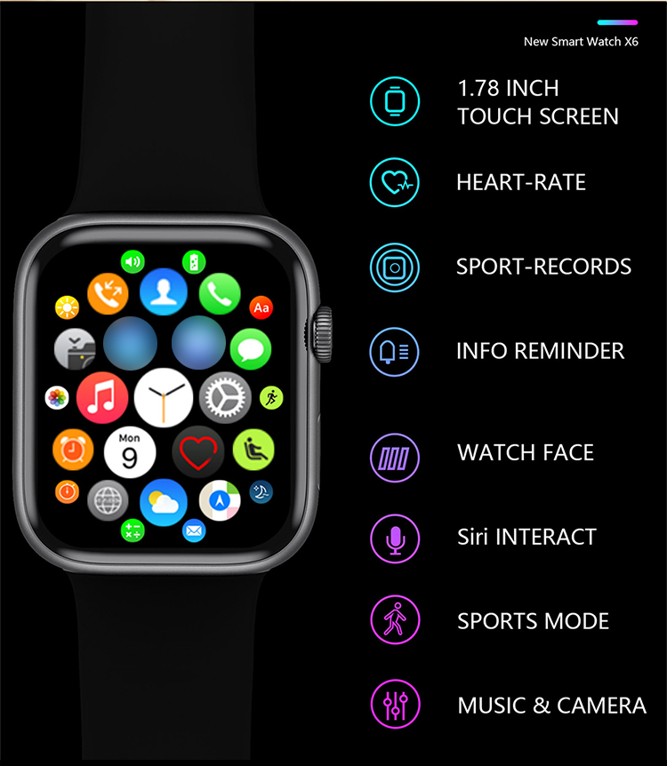 Timely Reminder 3G IP68 Waterproof Smartwatch X6 1.78 Inch 330mAh
