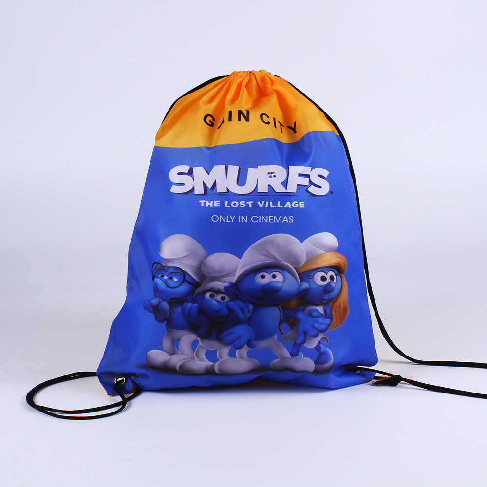 Laminated Non Woven Backpack Sport Gym Sack Drawstring Bag