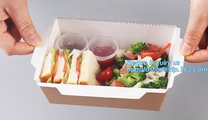 Cheap Cardboard foldable kraft paper lunch box with window,Lunch noodle fast food kraft paper box by customized logo pri