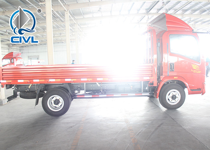 4 X 2 Cargo Light Duty Cargo Trucks New Howo Sidewall Cargo Truck 120hp Engine
