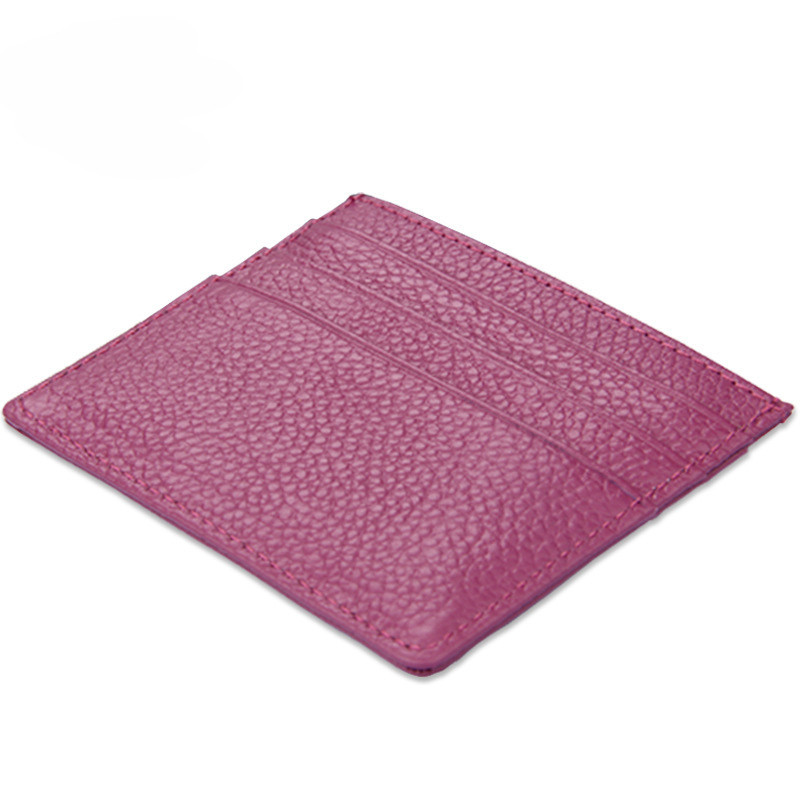 Colorful Promotional Leather Card Bag Card Container Logo Customized