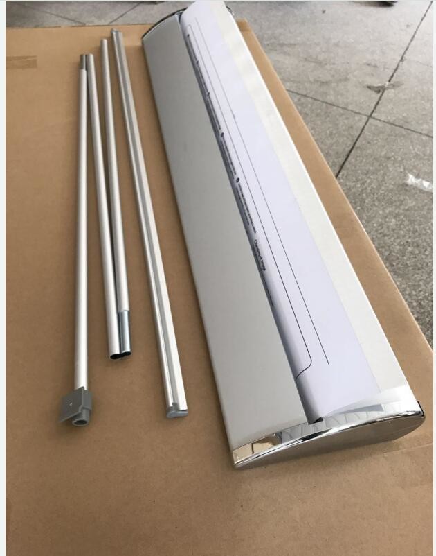 Retractable Wide Base Aluminum Roll Up Banner Display Stand For Outdoor Advertisement
