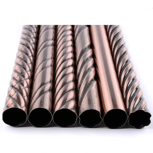 6m 28mm Anodized Aluminium Twist Pipe Curtain Pole
