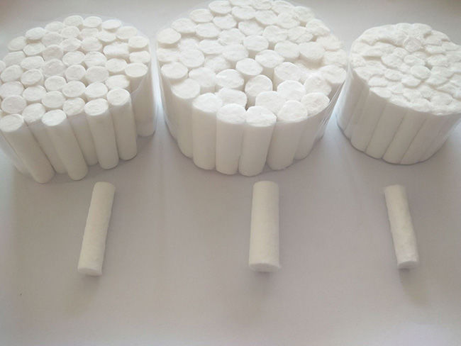 White Surgical Cotton Roll First Aid Tools 40 Bundles Per Bag Ultra Soft Strong Absorbing