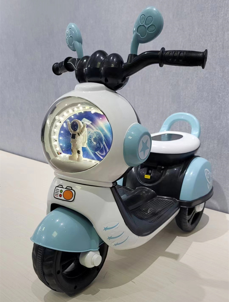 Kids Electric Baby Three Wheel Cute Battery Motorcycle in Blue Pink Red Plastic Type PP