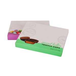 Sealed End Type Chocolate Truffle Box Packaging Coated Paper Material
