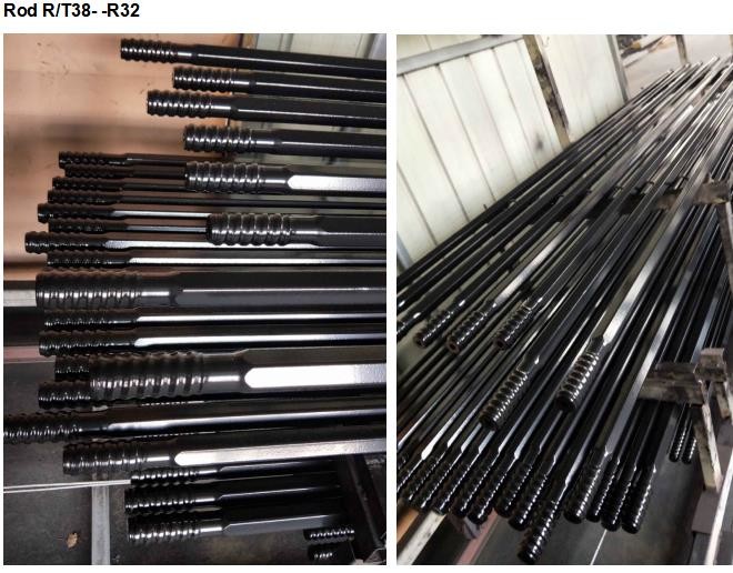Extension Hex Drill Rod 25mm 32mm Diameter High Strength Alloy Steel Bar