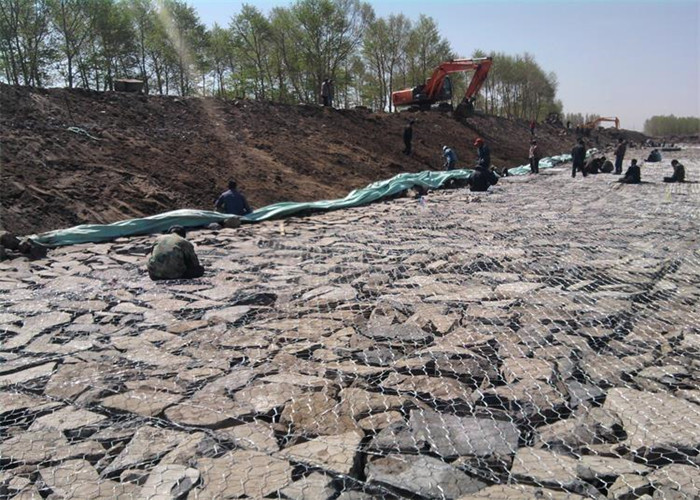 2.7mm Gabion Baskets 2x1x1 Galvanized / Pvc Coated Mesh For Stone