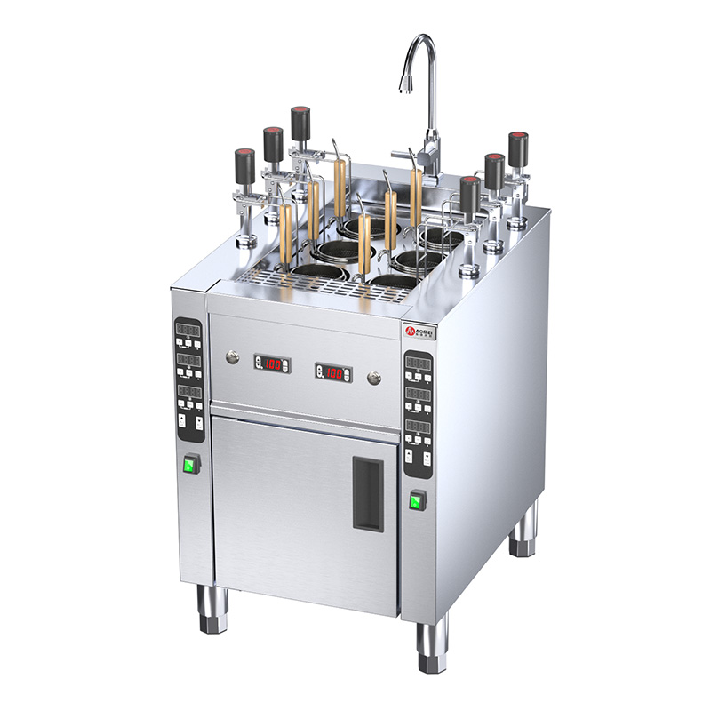 1 Tank 4 Baskets Electric Pasta Cooker Machine for Fast Cooking in Commercial Kitchens