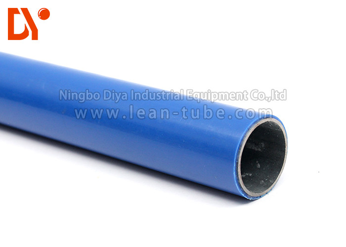 Colored Anti Static Tubing , Worshop Rack Polyethylene Coated Steel Pipe