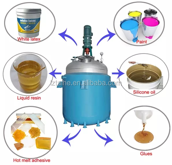 200L Vertical Hotmelt Adhesive Reactor for Grease and Chemical Alkyd Resin Production